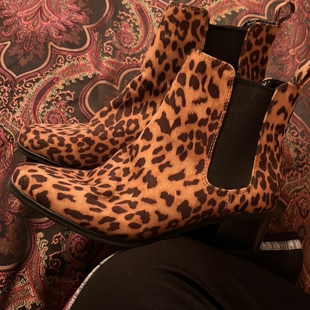 Cheetah Print Boots by “A New Day”.